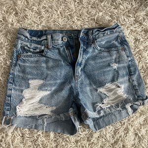 American Eagle high waisted mom jean shorts